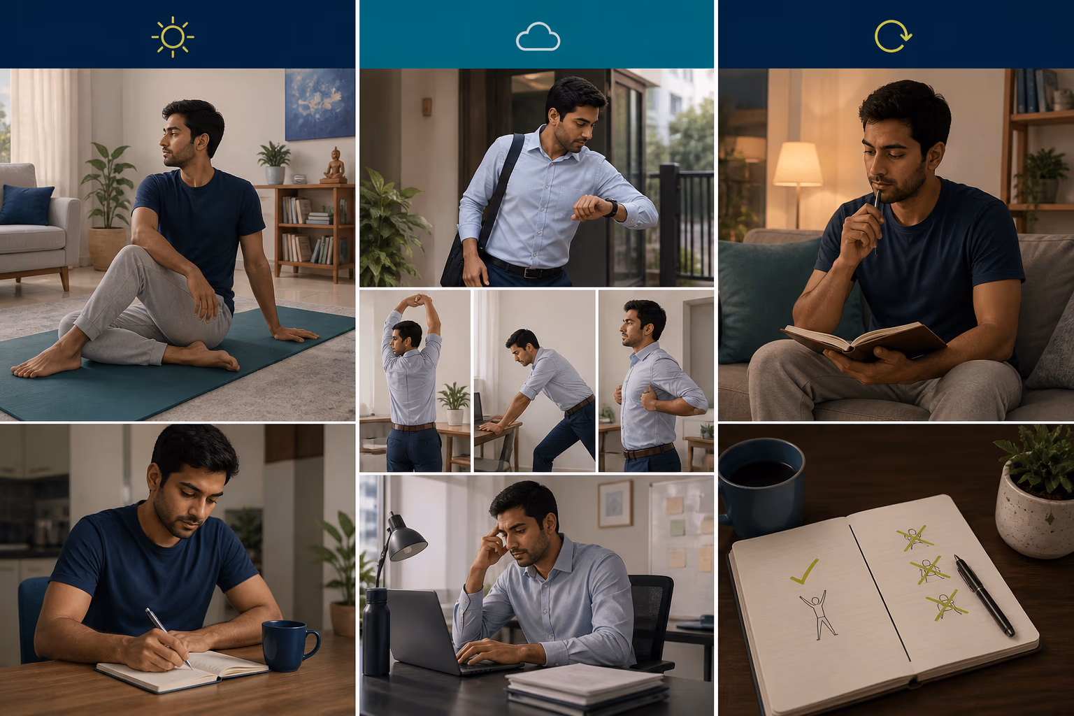 A follow-along visual guide for A Bedtime Wind Down When Dinner Happens Late.