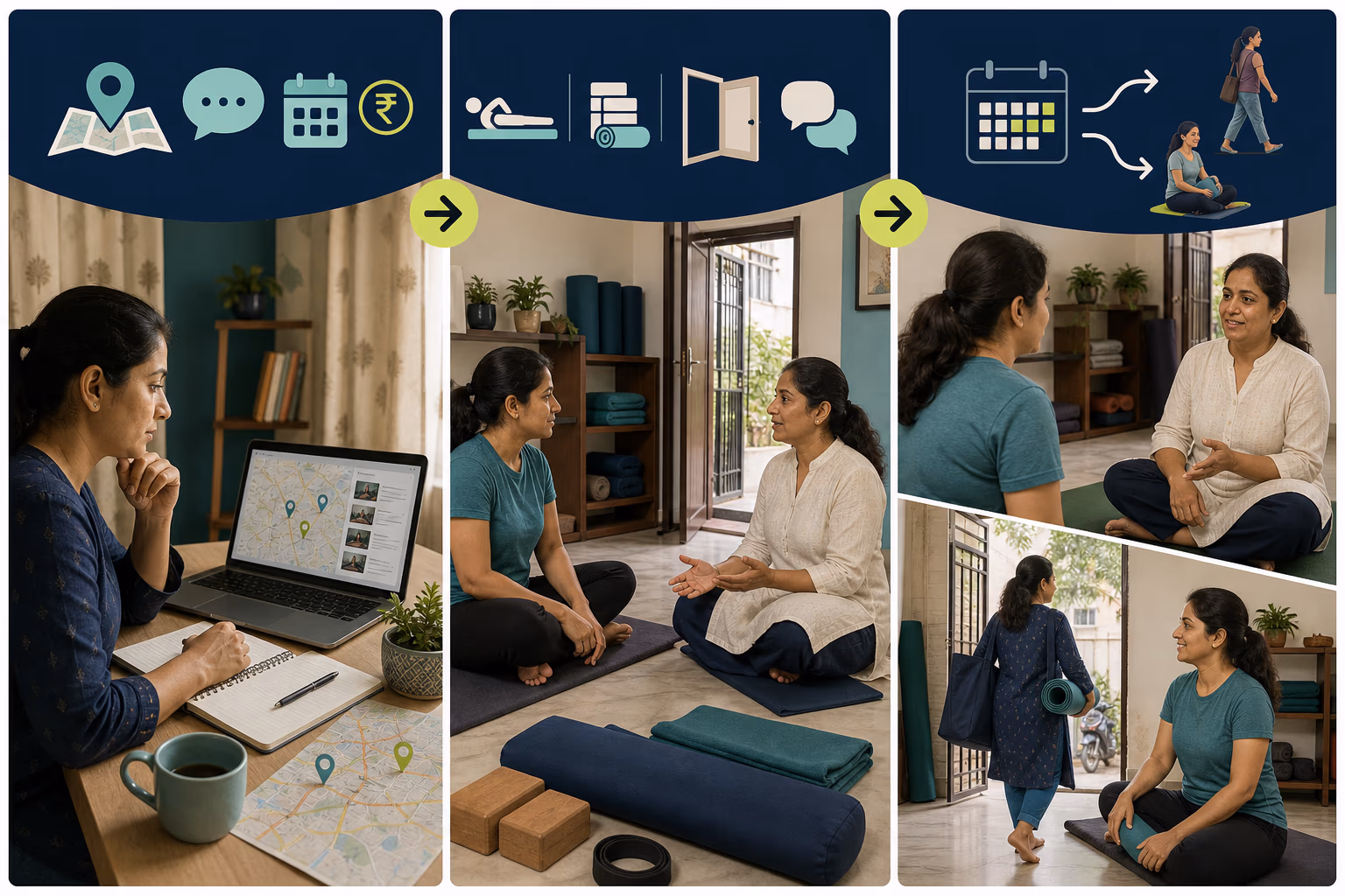 A follow-along visual guide for A decision guide for private sessions small groups and large classes.